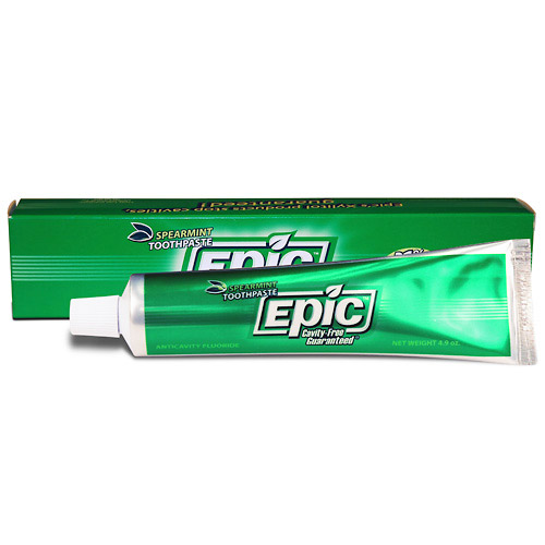 Epic Dental (Epic Xylitol) Fluoride & Xylitol Toothpaste, Spearmint, 4.9 oz, Epic Dental (Epic Xylitol)