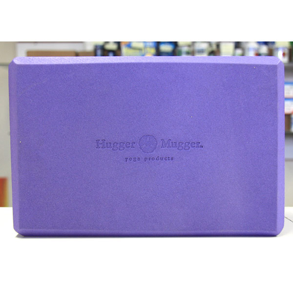 Hugger Mugger Yoga Products Foam Block 4 inch, Purple Block, Hugger Mugger Yoga Products