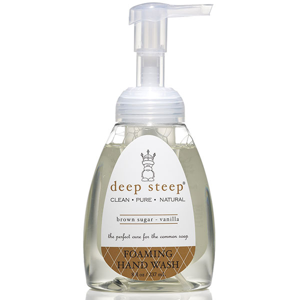 Deep Steep Foaming Hand Wash - Brown Sugar Vanilla, 8 oz, Deep Steep