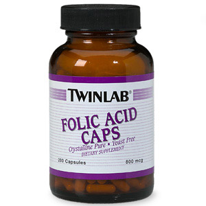 Twinlab Folic Acid 800 mcg 200 caps from Twinlab