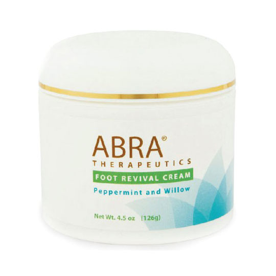 Abra Therapeutics Foot Revival Cream, Peppermint & Willow, 4.5 oz, Abra Therapeutics