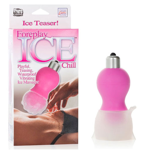 California Exotic Novelties Foreplay Ice Chill Massager Vibrator - Pink, California Exotic Novelties
