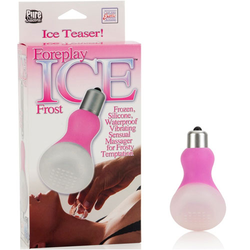 California Exotic Novelties Foreplay Ice Frost Massager Vibrator - Pink, California Exotic Novelties