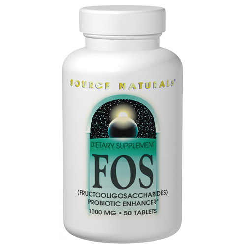 Source Naturals FOS Fructooligosaccharides 1000mg 100 tabs from Source Naturals