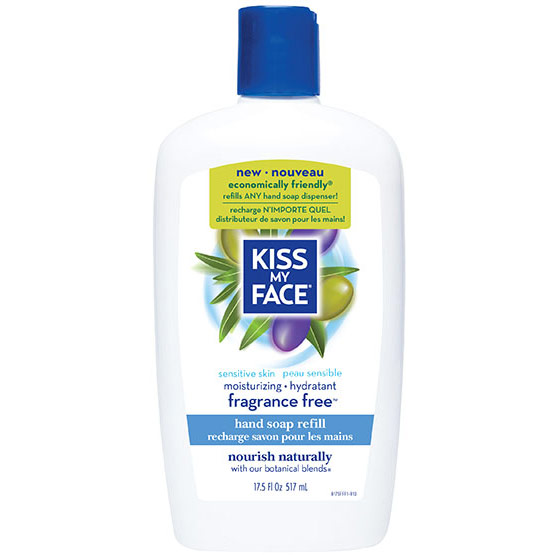 Kiss My Face Fragrance Free Moisturizing Liquid Hand Soap Refill, 17.5 oz, Kiss My Face