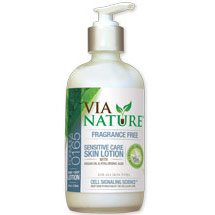 Via Nature Fragrance Free Sensitive Care Skin Lotion, 8 oz, Via Nature