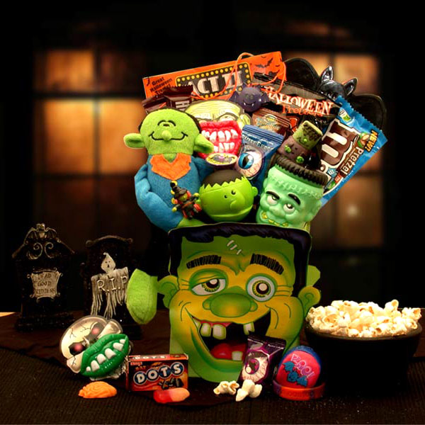 Elegant Gift Baskets Online Frankie's Halloween Monster Mash Gift Tote, Elegant Gift Baskets Online