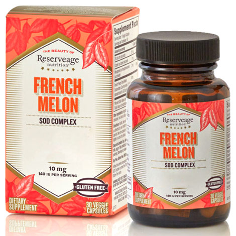 ReserveAge Organics French Melon SOD Complex, 30 Veggie Capsules, ReserveAge Organics