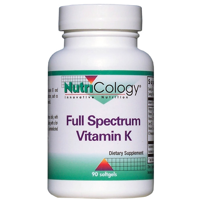 NutriCology/Allergy Research Group Full Spectrum Vitamin K 90 softgels from NutriCology