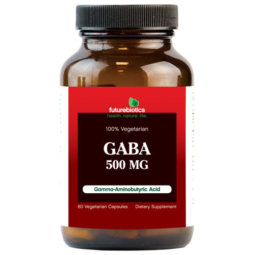 FutureBiotics GABA 500 mg, 60 Vegetarian Capsules, FutureBiotics