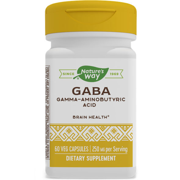 Enzymatic Therapy GABA, 60 Veg Capsules, Enzymatic Therapy