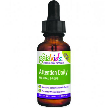 Gaia Herbs Gaia Kids Attention Daily Herbal Drops, 1 oz, Gaia Herbs