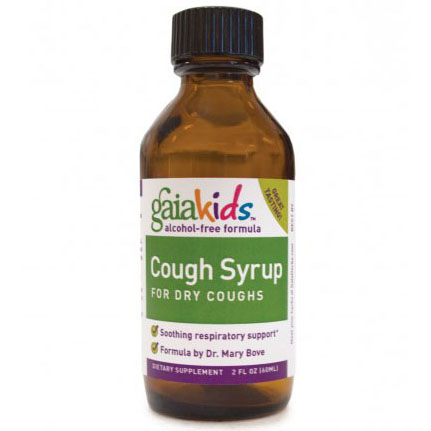 Gaia Herbs Gaia Kids Cough Syrup for Dry Coughs, 4 oz, Gaia Herbs