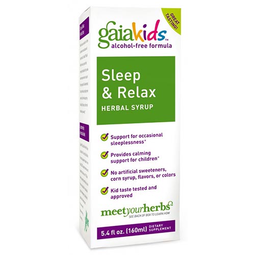 Gaia Herbs Gaia Kids Sleep & Relax Herbal Syrup, 5.4 oz, Gaia Herbs