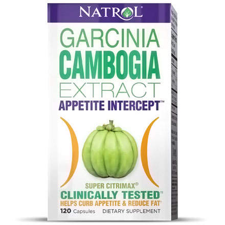 Natrol Garcinia Cambogia Extract, Appetite Intercept, 120 Capsules, Natrol