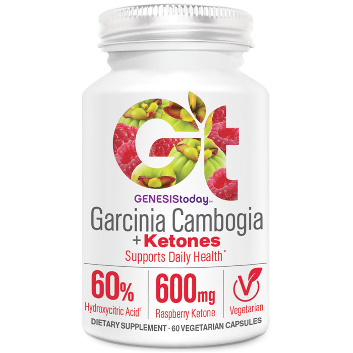 Genesis Today Garcinia Cambogia + Ketones, 60 Vegetarian Capsules, Genesis Today