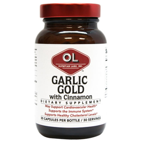 Olympian Labs Garlic Gold with Cinnamon, 30 Capsules, Olympian Labs