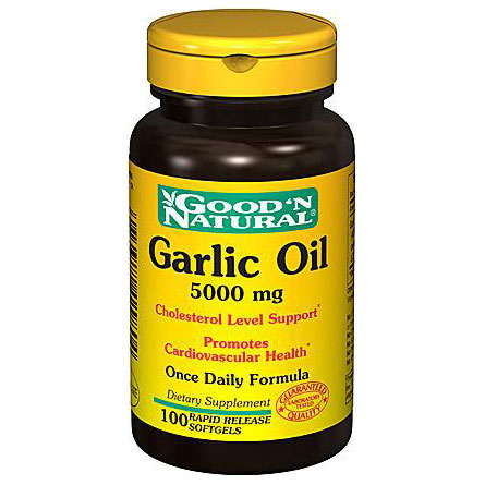 Good 'N Natural Garlic Oil 5000 mg, 100 Softgels, Good 'N Natural