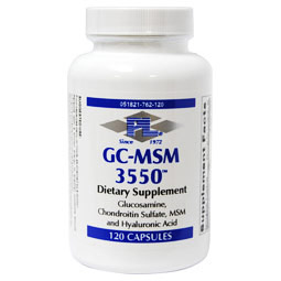 Progressive Laboratories GC-MSM 3550 (Glucosamine, Chondroitin, MSM & Hyaluronic Acid), 120 Capsules, Progressive Laboratories
