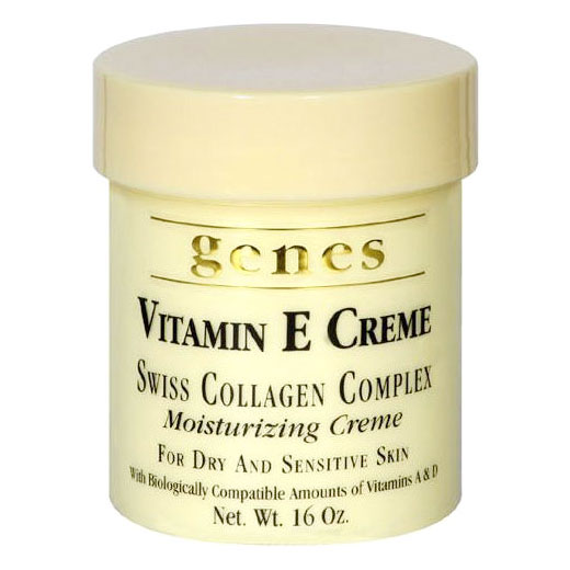 Genes Genes Vitamin E Creme, Swiss Collagen Complex Moisturizing Creme, 16 oz
