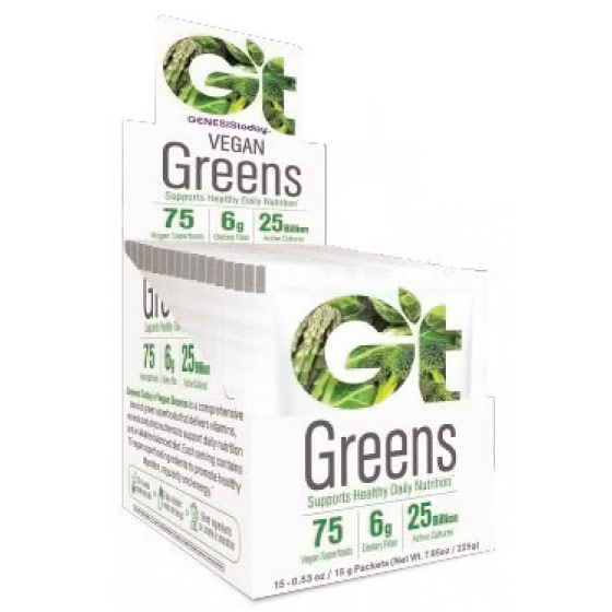 Genesis Today GenEssentials Greens Sachets, Concentrated Superfoods, 15 Packs, Genesis Today
