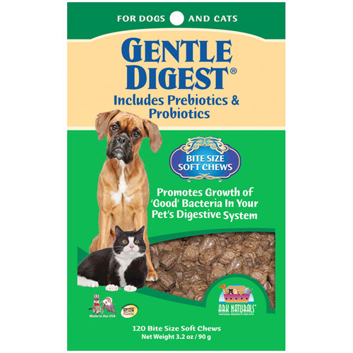 Ark Naturals Gentle Digest Soft Chews, Probiotics For Dogs & Cats, 120 Chews, Ark Naturals