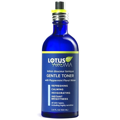 Lotus Aroma Gentle Toner with Peppermint Floral Water, 3.4 oz, Lotus Aroma