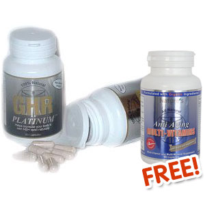 Nature's Technology GHR Platinum 2 Bottles Combo Sale with 1 Free Bottle of Anti-Aging Multivitamin