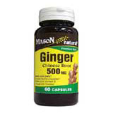 Mason Natural Ginger Root 500 mg, 60 Capsules, Mason Natural