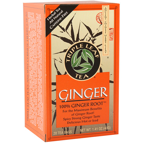 Triple Leaf Tea Ginger Tea, 20 Tea Bags x 6 Box, Triple Leaf Tea