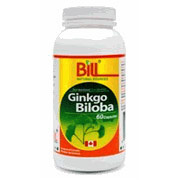 Bill Natural Sources Ginkgo Biloba 60 mg, 120 Capsules, Bill Natural Sources