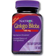 Natrol Ginkgo Biloba Take One 120mg 60 tabs from Natrol