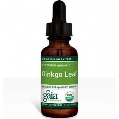Gaia Herbs Ginkgo Leaf Liquid, Certified Organic, 2 oz, Gaia Herbs