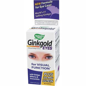 Nature's Way Ginkgold Eyes Ginkgo Extract 60 tabs from Nature's Way