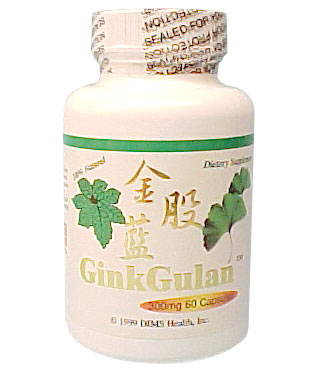 Generic Ginkgulan - Jiaogulan (Gynostemma) Chinese Herbal Formula 60 capsules