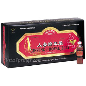 Imperial Elixir Ginseng Ginseng & Royal Jelly Vials 10 x 10 cc from Imperial Elixir Ginseng