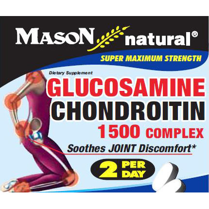 Mason Natural Glucosamine & Chondroitin 1500 Complex, 60 Tablets, Mason Natural
