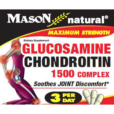 Mason Natural Glucosamine & Chondroitin 1500 Complex, 60 Capsules, Mason Natural