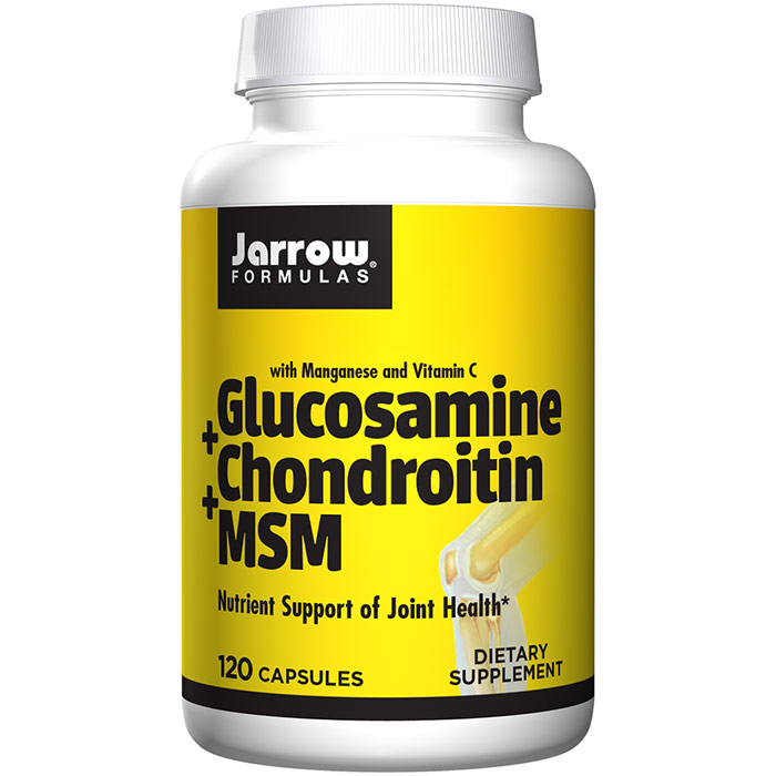 Jarrow Formulas Glucosamine Chondroitin MSM Combination, 120 caps, Jarrow Formulas