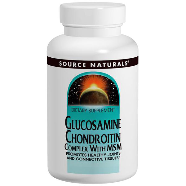 Source Naturals Glucosamine Chondroitin w/MSM 500/400/267mg 60 tabs from Source Naturals