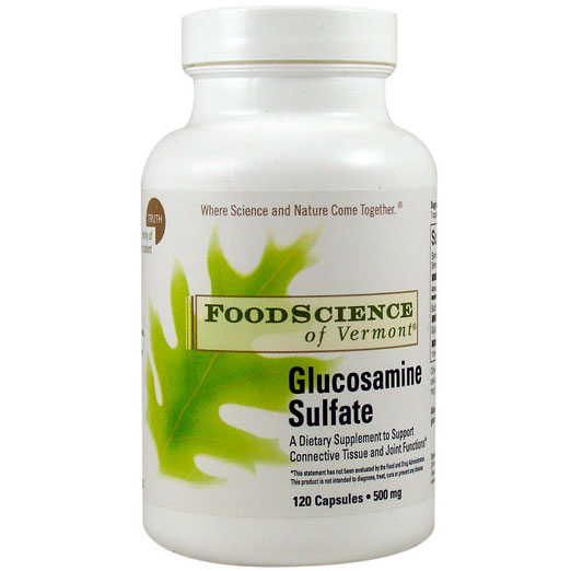 FoodScience Of Vermont Glucosamine Sulfate, 120 Capsules, FoodScience Of Vermont