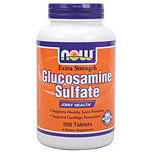 NOW Foods Glucosamine Sulfate Extra Strength, 200 Tablets, NOW Foods