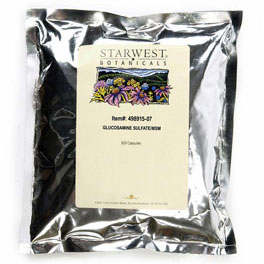 StarWest Botanicals Glucosamine Sulfate/MSM -00- 500 Caps 675 mg, StarWest Botanicals