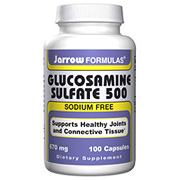 Jarrow Formulas Glucosamine Sulfate, Sodium Free, 670 mg 100 caps, Jarrow Formulas