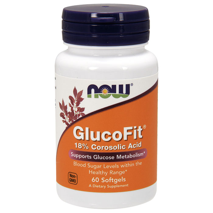 NOW Foods GlucoTrim 24mg ( from Crepe Myrtle ) 60 Softgels, NOW Foods