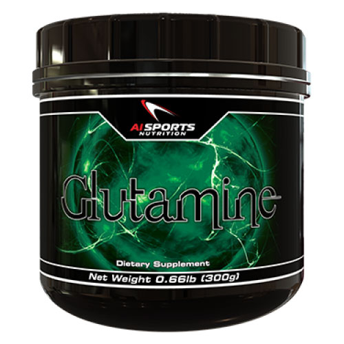 AI Sports Nutrition Glutamine Powder, 300 g (100 Servings), AI Sports Nutrition