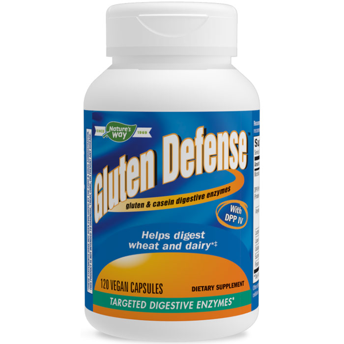 Enzymatic Therapy Gluten Defense, 120 Veg Capsules, Enzymatic Therapy