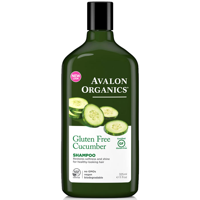 Avalon Organics Gluten Free Cucumber Replenishing Shampoo, 11 oz, Avalon Organics