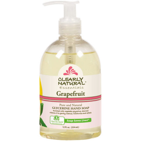Clearly Natural Liquid Glycerine Hand Soap, Grapefruit, 12 oz, Clearly Natural