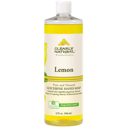 Clearly Natural Liquid Glycerine Hand Soap, Lemon, 32 oz, Clearly Natural